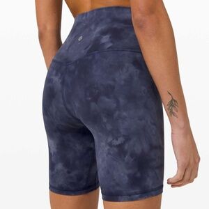 Lululemon Align Short 8" *Diamond Dye Diamond Dye Asphalt Grey True Navy Blue